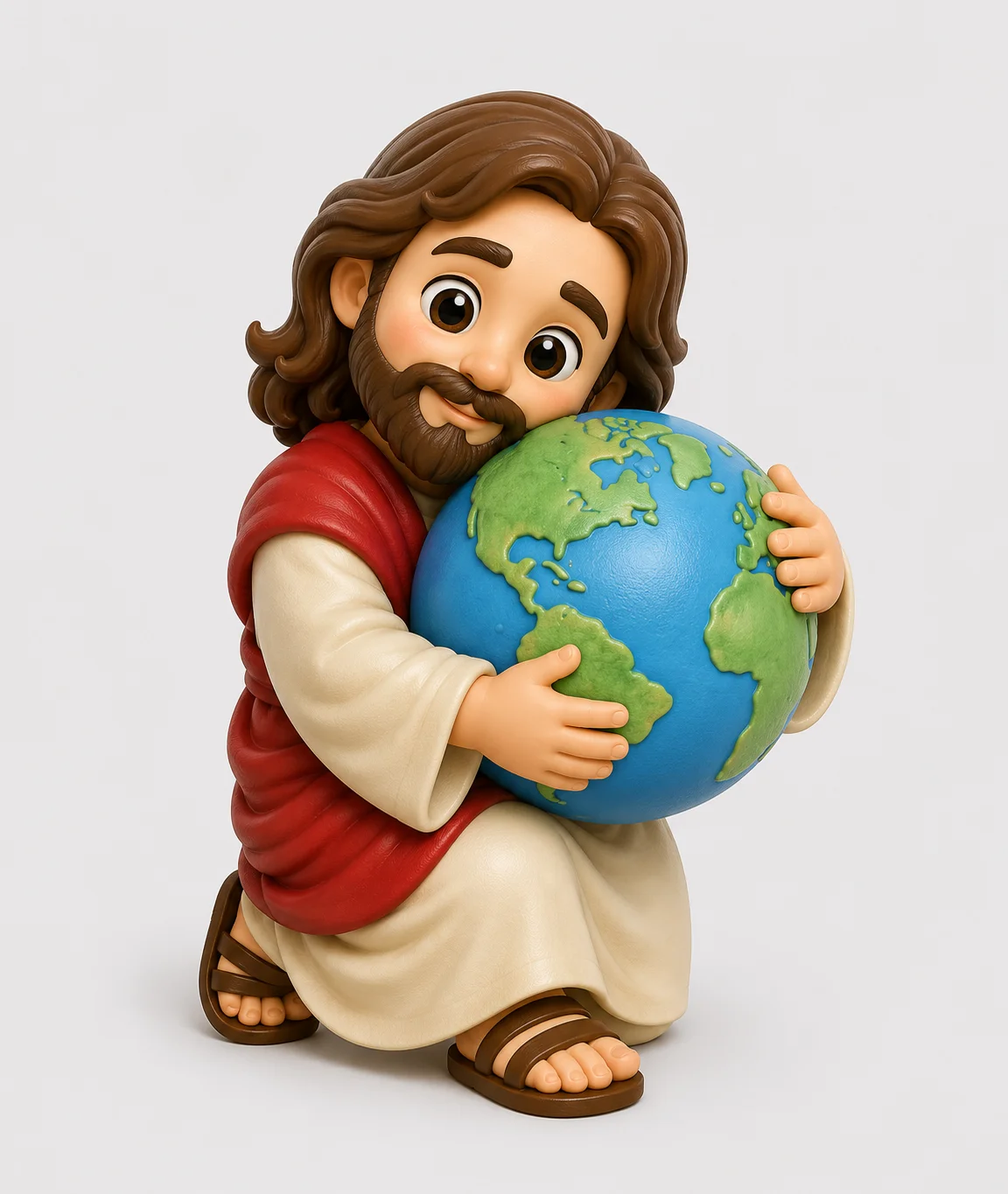 Jesus Infantil com o Mundo