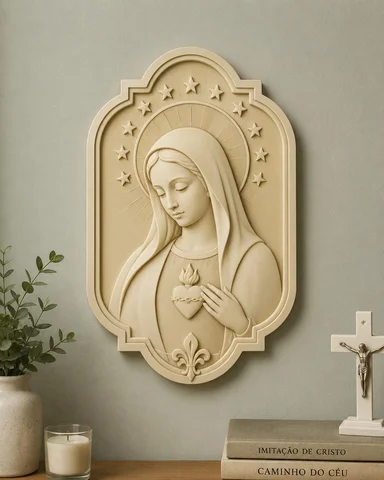 Quadro Sagrado Coração de Maria
