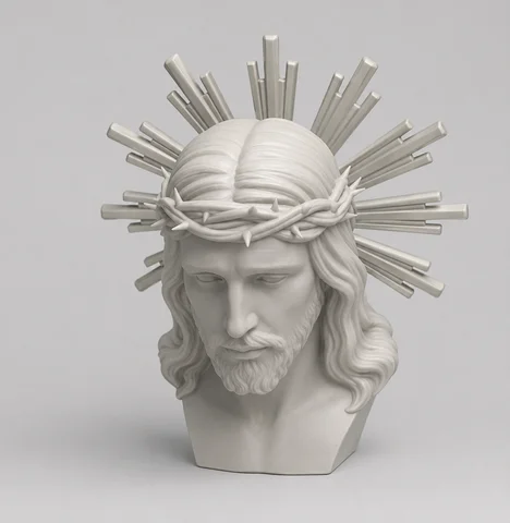 Sagrado Coração de Jesus com coroa de espinhos