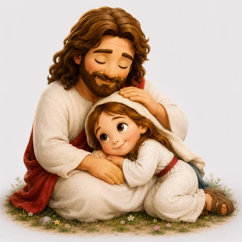Jesus com Criança - Coleção Infantil