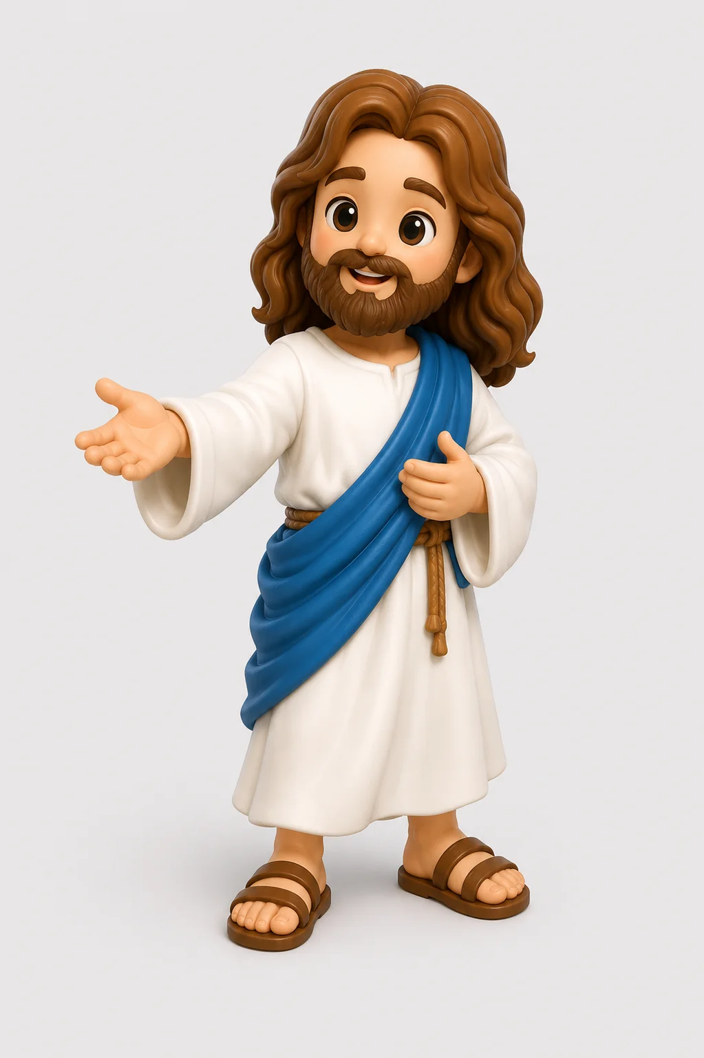 Jesus Infantil com Manto Azul