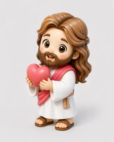 Jesus Infantil com Coração